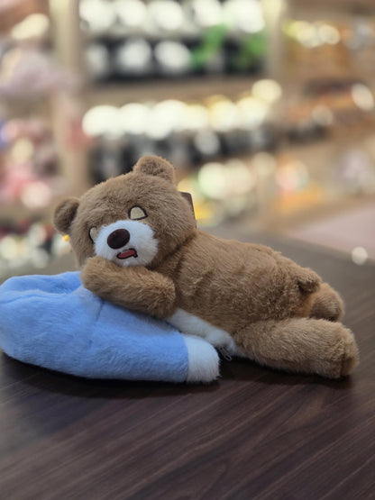 Sleeping Breathing Bear with Music (30cm)