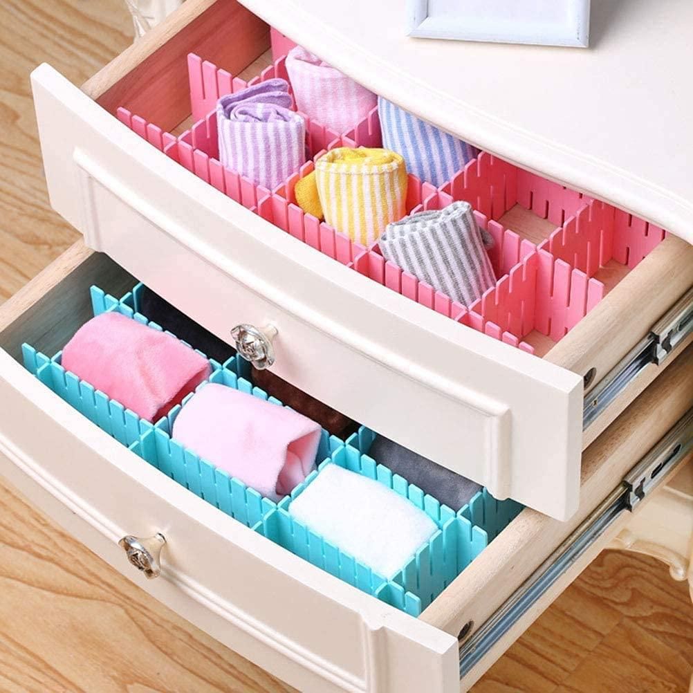 8 Pcs Adjustable Drawer Organiser Dividers